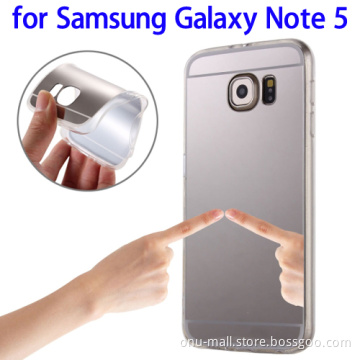 new Electroplating Mirror TPU Protective Case for Samsung Galaxy Note 5 Case